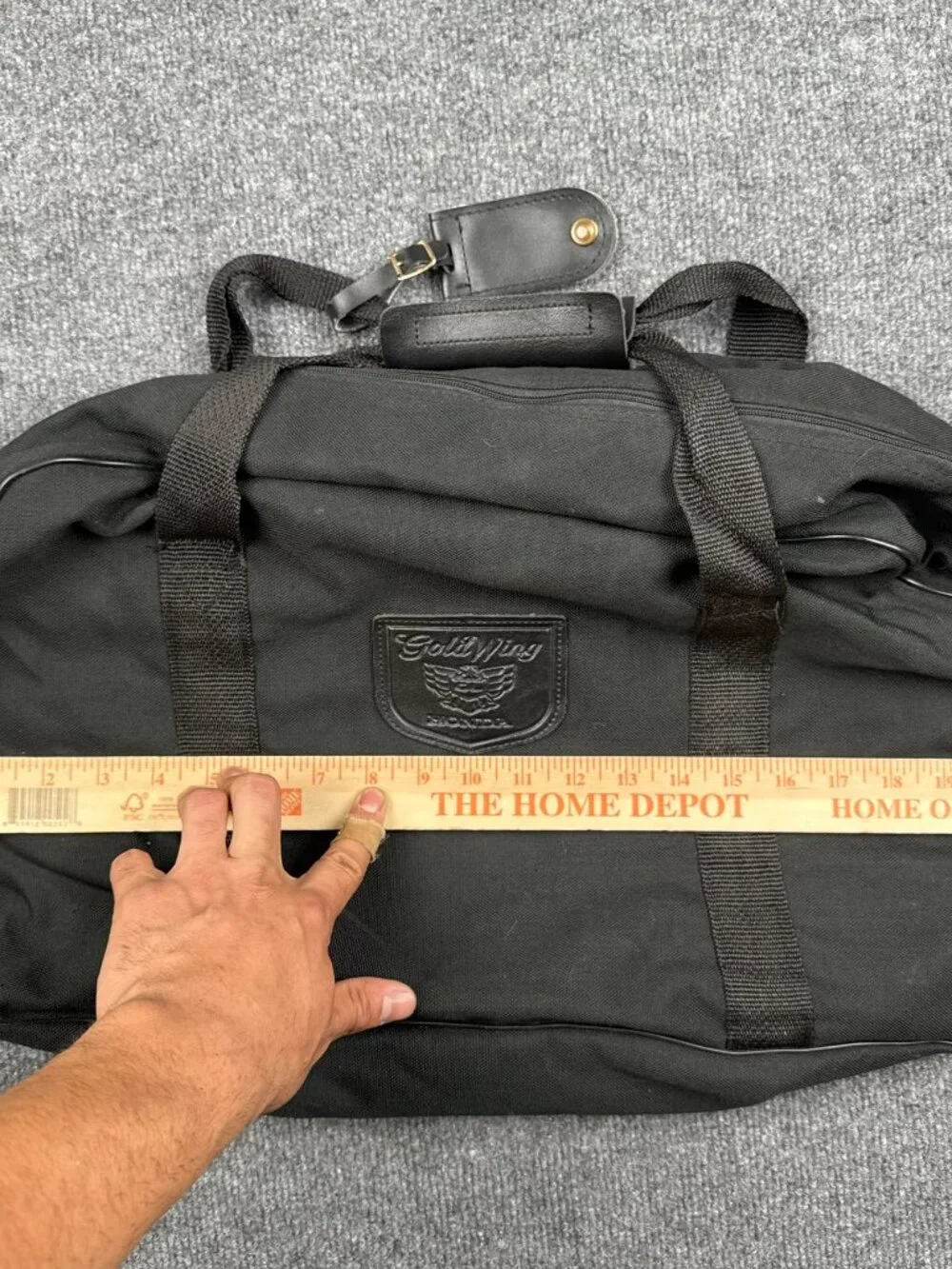 Unisex Honda Gold Wing Black Canvas Travel Duffel Bag